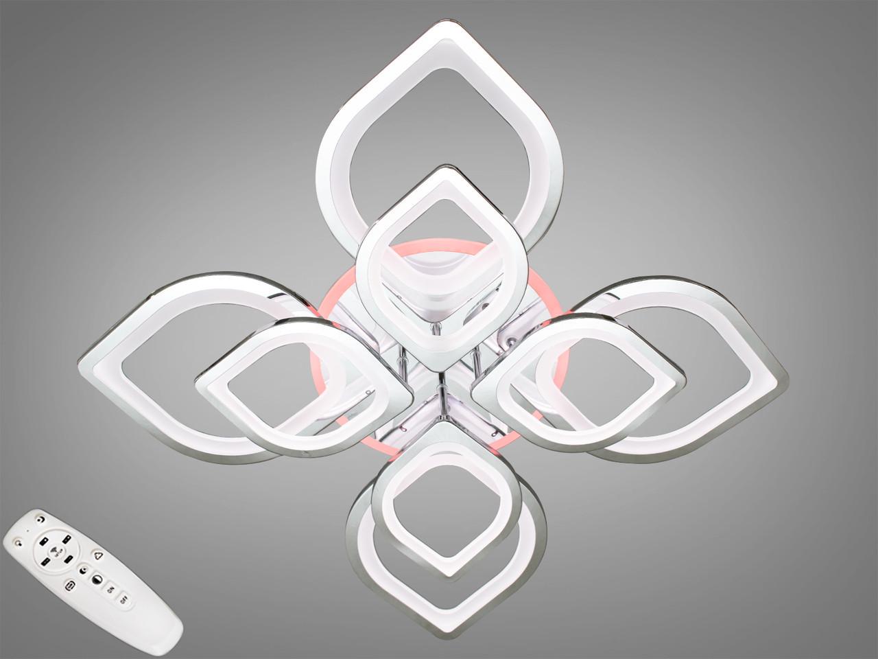 Люстра з димером LED 8073/4+4HR 3col dim (2437593383)