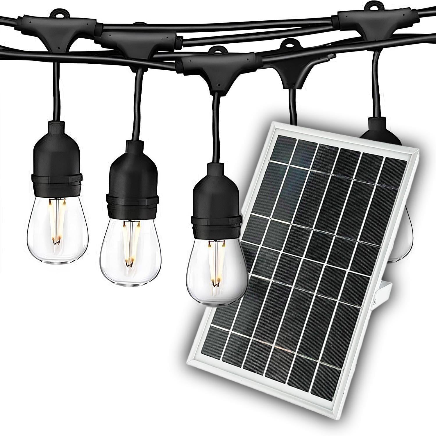 Гирлянда уличная ретро Solar-Drop Light Е27 IP65 5 м 10 ламп и 2 запасные