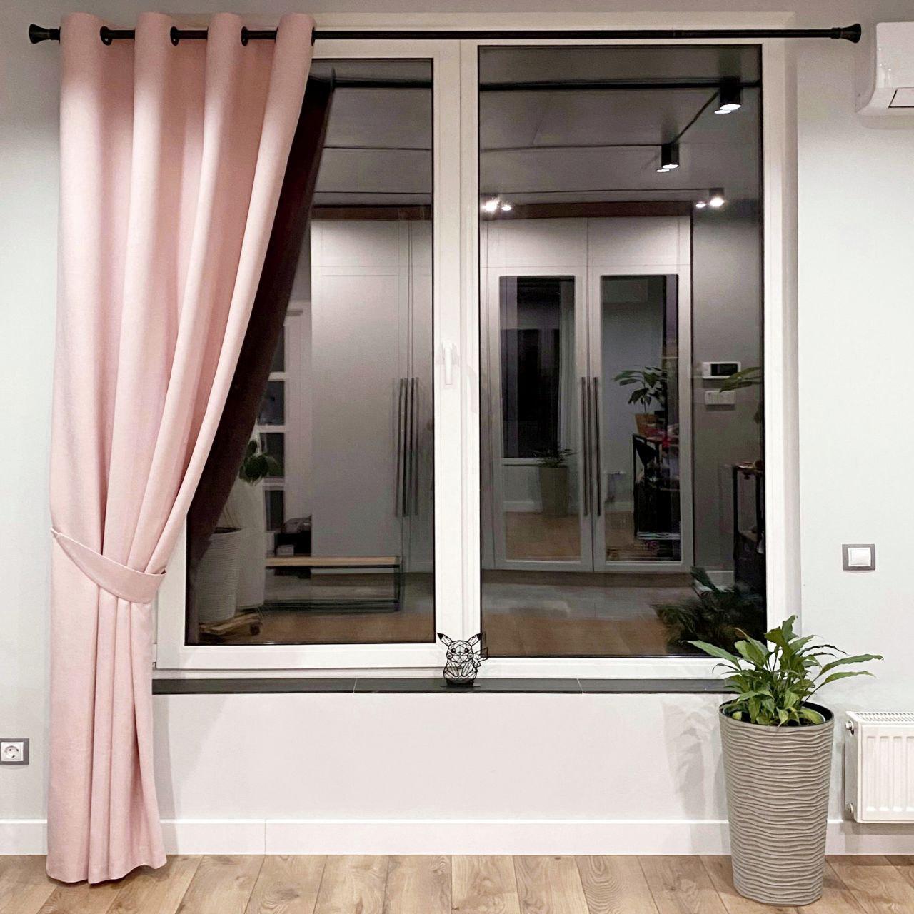 Штора на черных люверсах с подхватом 150х250 см микровелюр 1 шт. Светло-розовый (5801097-MT11/150-BL) - фото 1 Штора на черных люверсах с подхватом 150х250 см микровелюр 1 шт. Светло-розовый (5801097-MT11/150-BL) - фото 1