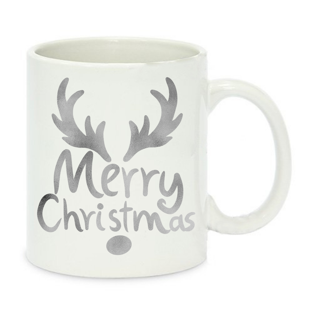 Чашка с принтом Merry Christmas 330 мл Белый (001297)
