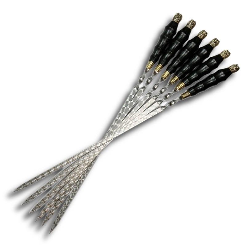 Шампуры с деревянной ручкой Gorillas BBQ Сова 6 шт. (SKK55)