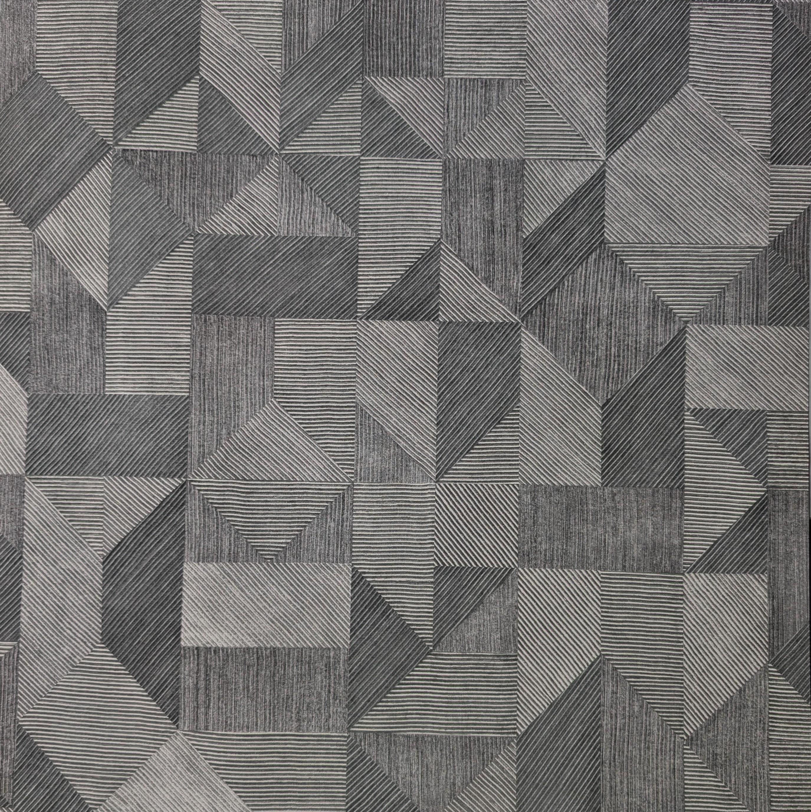 Обои виниловые Decoprint Blooming BL22772 Геометрия на флизелиновой основе 53 см Серый (31119791)