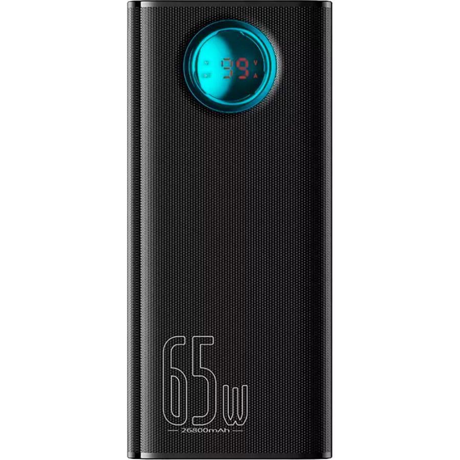Внешний аккумулятор Baseus Amblight Digital Display Quick Charge 65W 26800 mAh Black (P10022402113-00) - фото 2 Внешний аккумулятор Baseus Amblight Digital Display Quick Charge 65W 26800 mAh Black (P10022402113-00) - фото 2