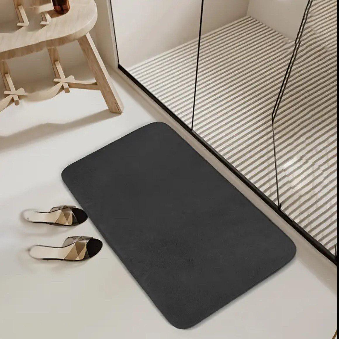 Килимок для ванної Smooth Premium Memory Foam 60х40 см Чорний (KMSmooth0005) - фото 6 Килимок для ванної Smooth Premium Memory Foam 60х40 см Чорний (KMSmooth0005) - фото 6