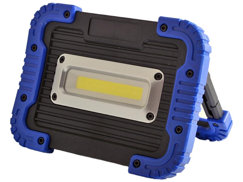 Прожектор Lemanso LED 10W COB с аккумулятором 750 Lm 6500К IP64 Черно-синий (LMP74-10)