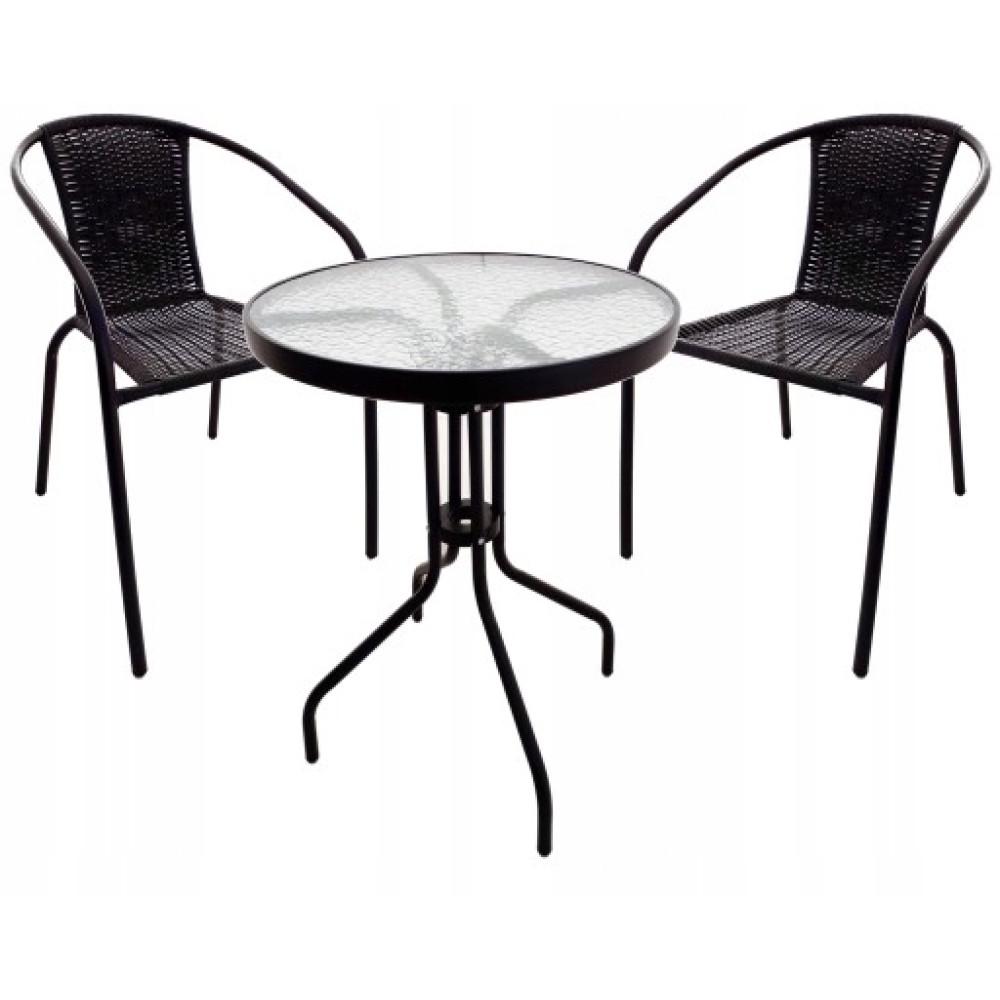 Комплект садовой мебели JUMI Garden Fiesta стол 60 см и 2 кресла (OM-991859-1 OM-291850-2)