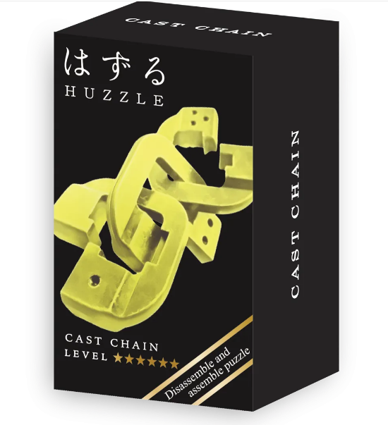 Головоломка для дорослих HUZZLE Chain gold металева 6 рівень (515189)
