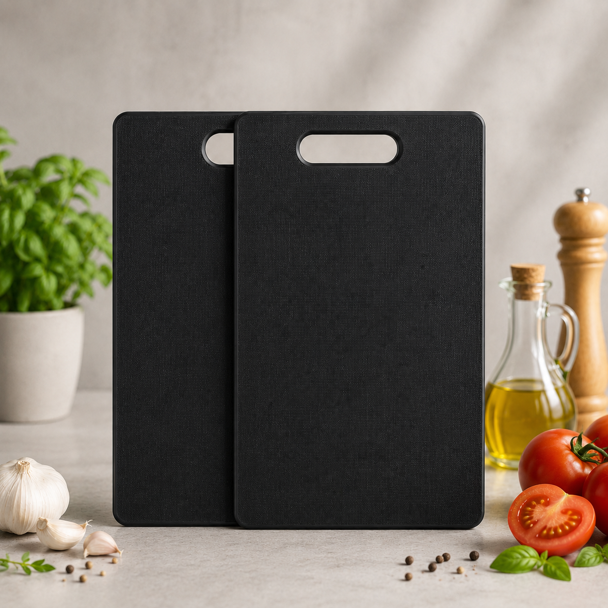 Набор разделочных досок Livarno Home BASIC 2 шт. 24x15 см Черный (2833320536) Набор разделочных досок Livarno Home BASIC 2 шт. 24x15 см Черный (2833320536)