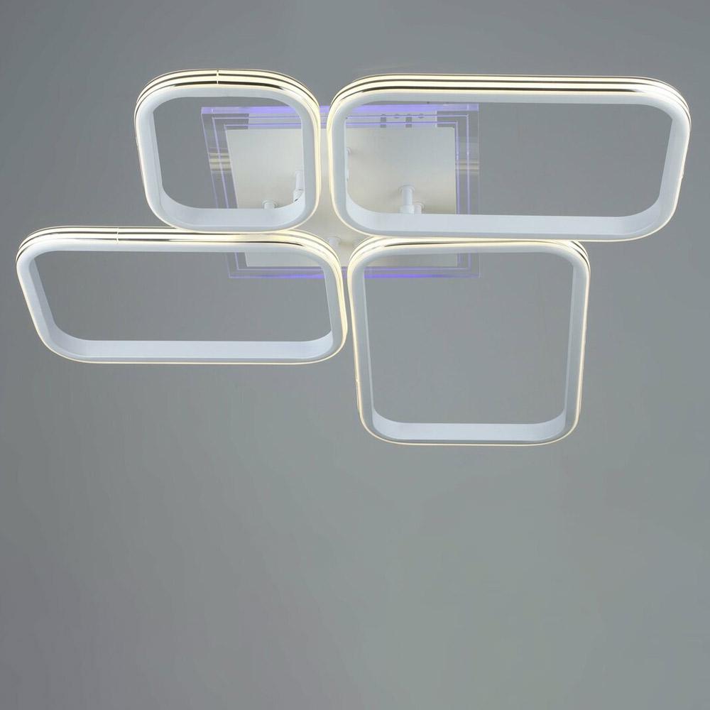 Люстра потолочная Lighthouse SRS-19541/4 WT светодиодная с RGB подсветкой Белый (88373)