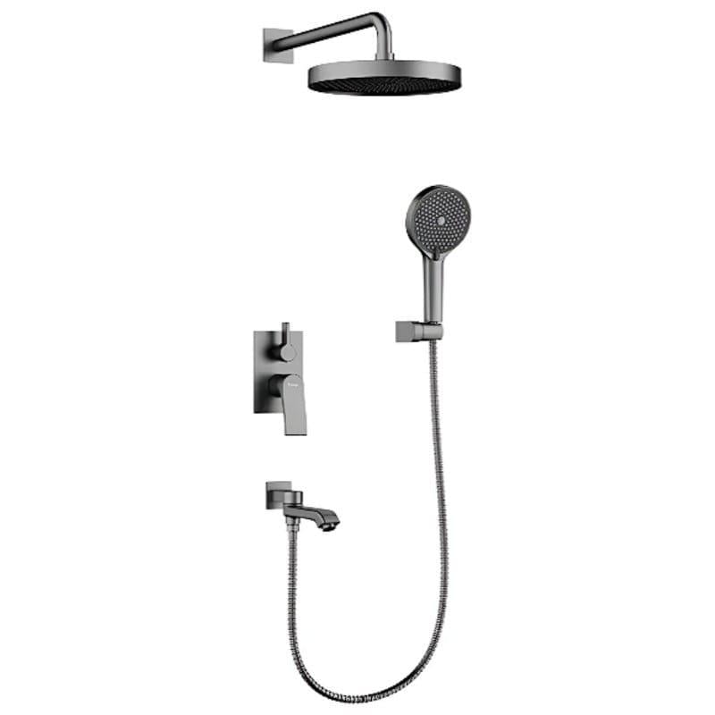 Душевая система Frap F7175-19 скрытого монтажа латунь Графит матовый (SQ-1055784)