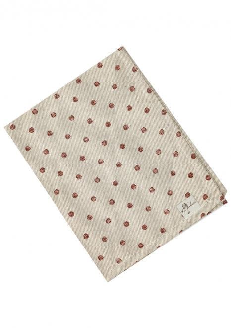 Серветкая Прованс Господиня Горох 35х45 см Бордовий (31528)
