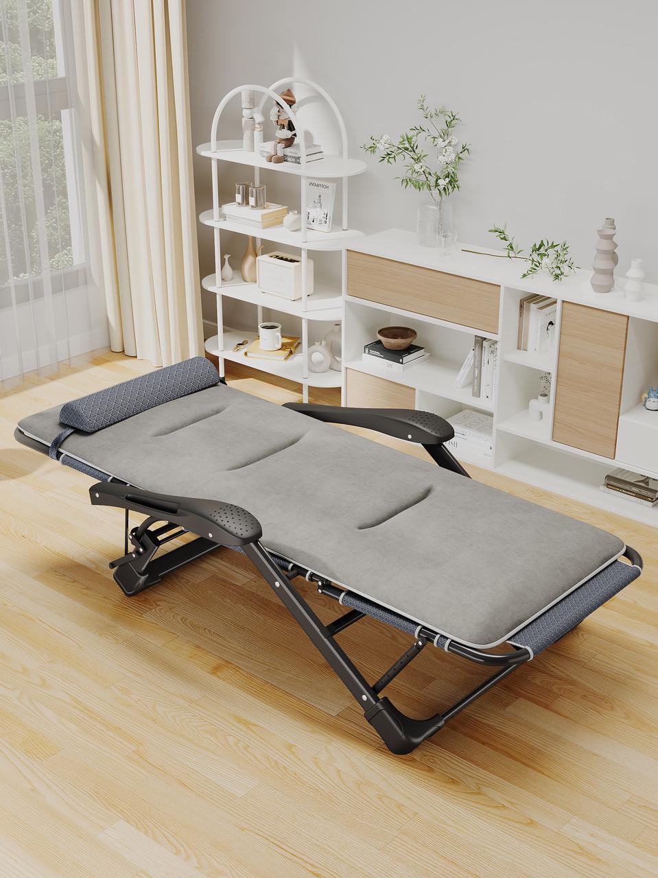 Крісло шезлонг WCG FCB-S03PС розкладне садове із подушкою