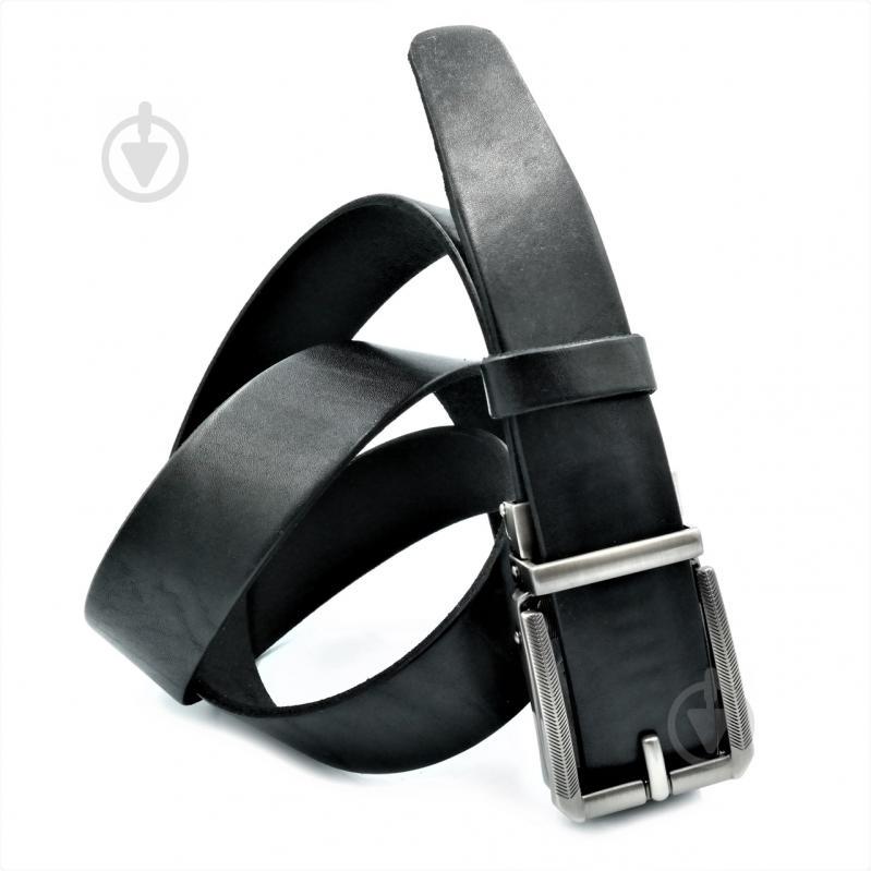 Мужской кожаный ремень-автомат Le-Mon 110-125 см Черный (newm-35avk-0002)