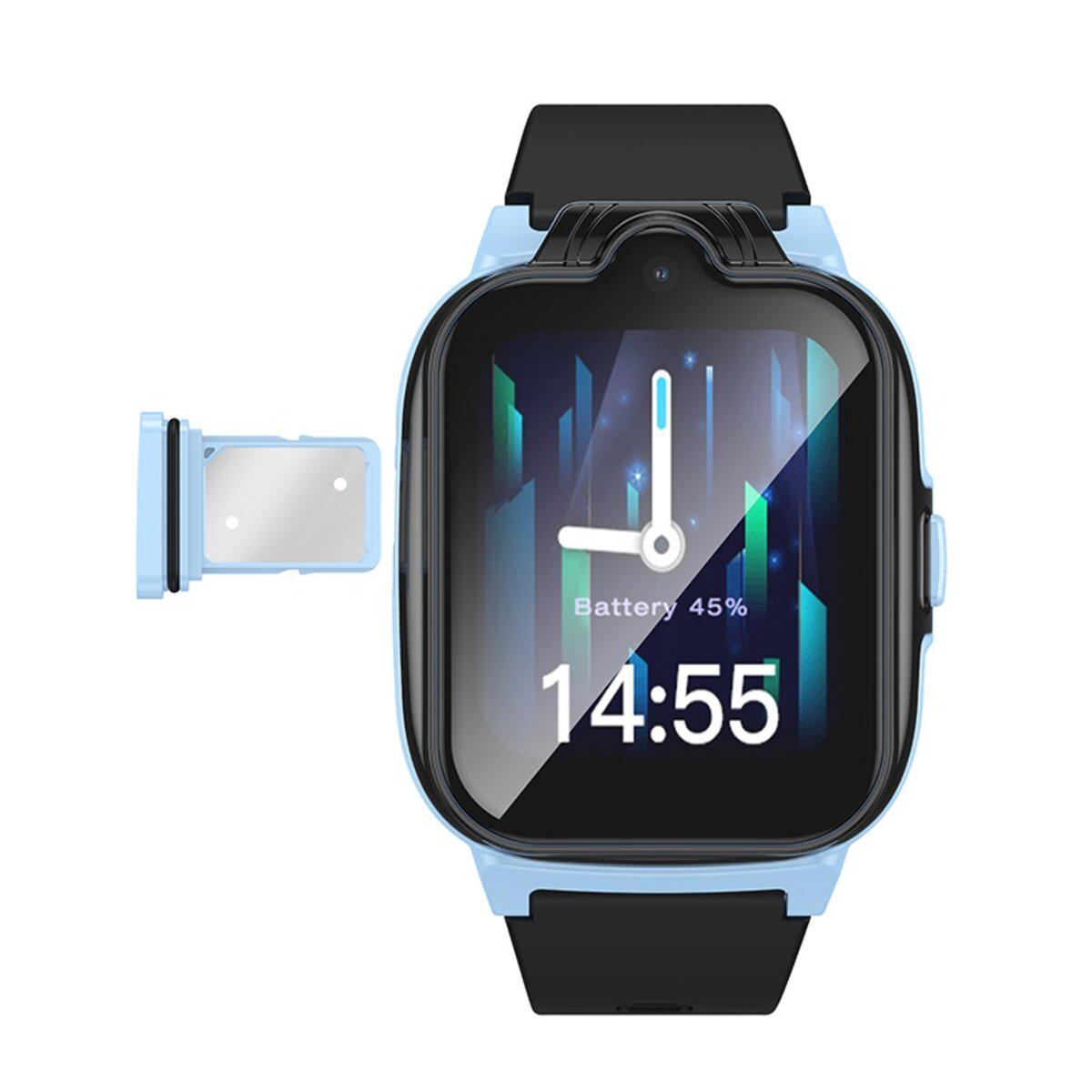 Смарт-годинник дитячий Hoco Y104 4G 1,69" 700 mAh Blue (6942007646369) - фото 2