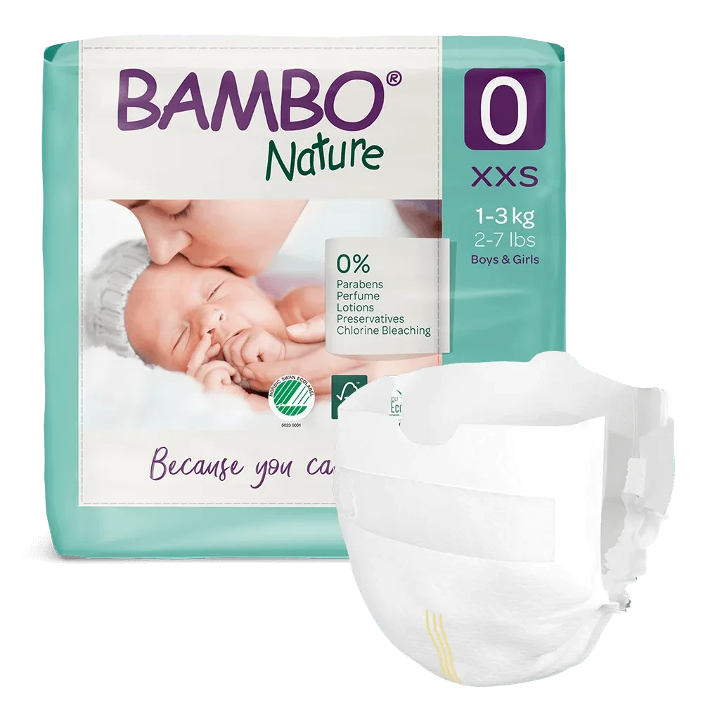 Підгузки еко Bambo Nature р. 0 XXS 1-3 кг 24 шт.