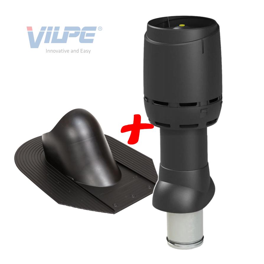 Выход вентиляционный Vilpe FLOW для битумной черепицы утепленный Ø 125 мм 500 мм 9005 Черный (30078968) - фото 4 Выход вентиляционный Vilpe FLOW для битумной черепицы утепленный Ø 125 мм 500 мм 9005 Черный (30078968) - фото 4