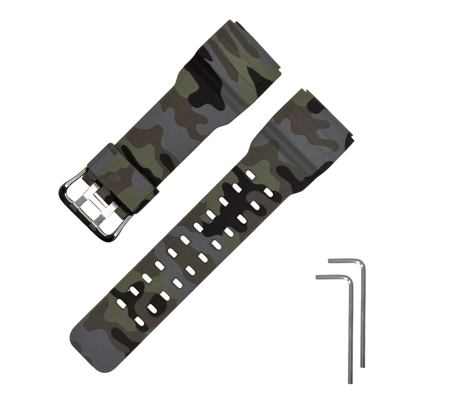 Ремінець для Casio G-Shock GG-1000/GWG-100/GSG-100 Camo Gray SI (4122)