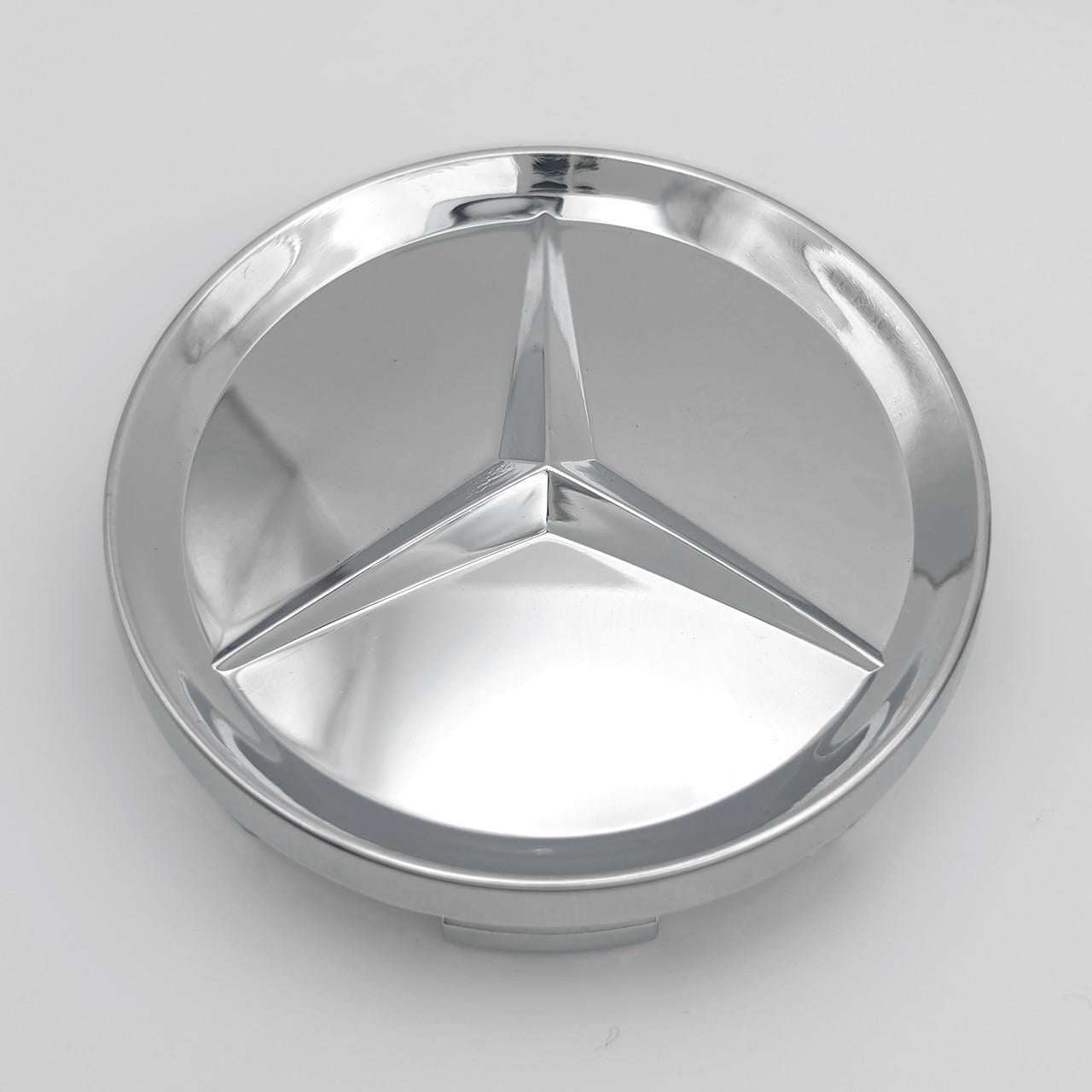 Ковпачок заглушка маточини колеса Mercedes Benz 63.5 мм Хром глянець (3012362235)
