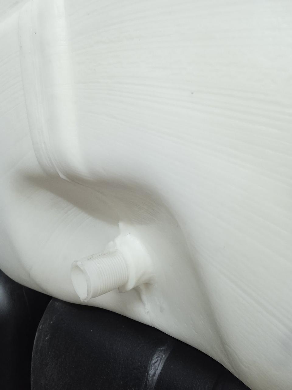 Емкость для воды прямоугольная пищевая 200 л 83x55x54 см Белый (2268033151) - фото 4