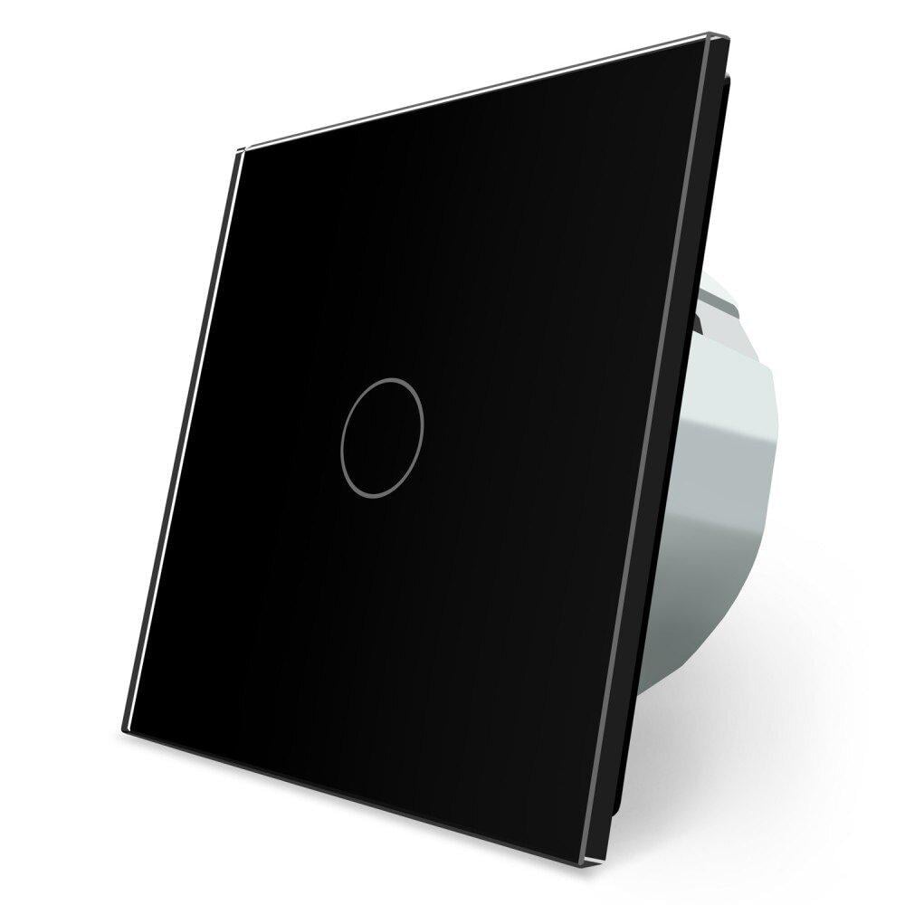 Сенсорний вимикач Livolo ZigBee 1 сенсор скляний Чорний (VL-C701Z-12)
