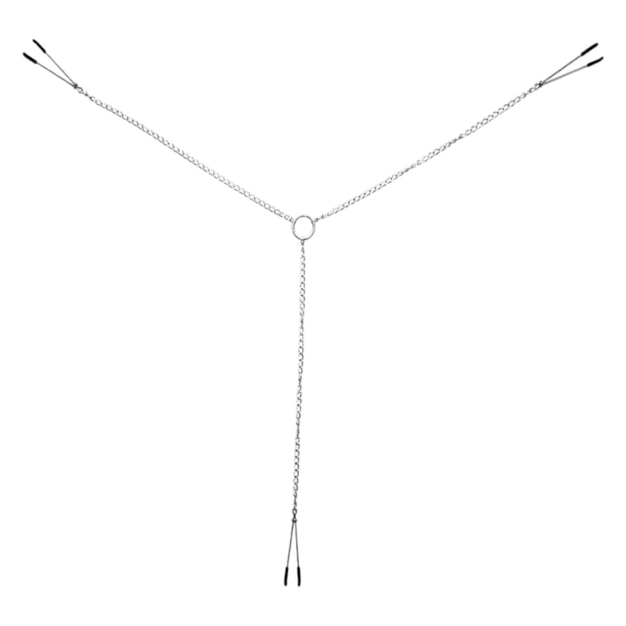 Зажимы для сосков и клитора Nipple and clit clamps Felicia Art of Sex с цепочкой (29872388)