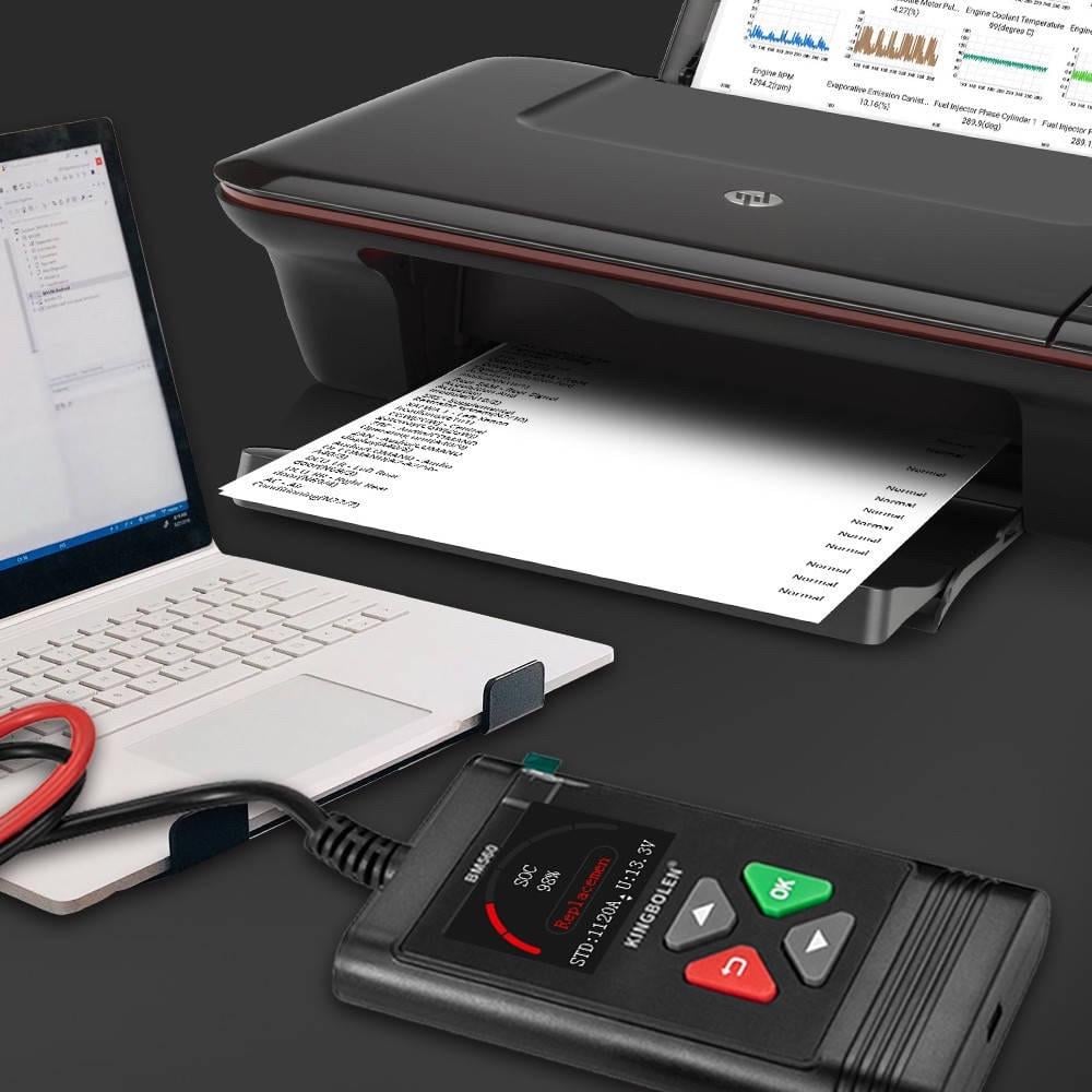 Тестер аккумулятора KINGBOLEN BM560 6V/12V проверка АКБ генератора пуска авто и мото LCD-экран - фото 5