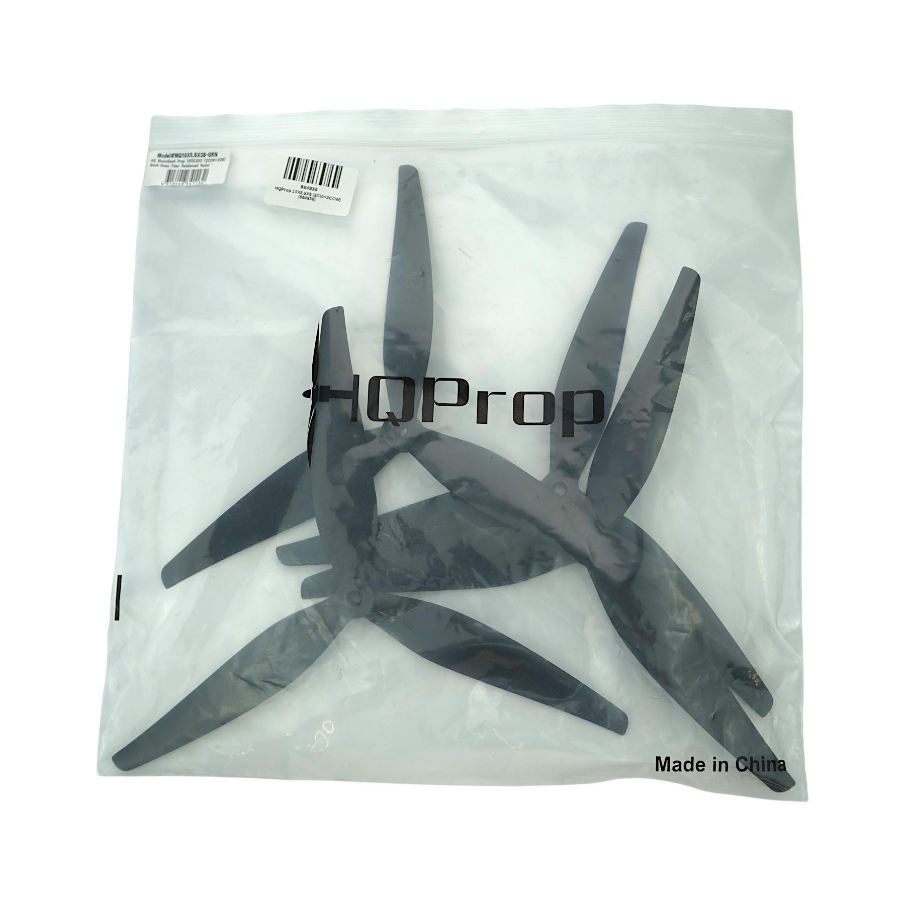 Пропеллеры HQProp MQ 10x5,5x3 B 2 CW/2 CCW из поликарбоната для 10-дюймового FPV-дрона (864936) - фото 5 Пропеллеры HQProp MQ 10x5,5x3 B 2 CW/2 CCW из поликарбоната для 10-дюймового FPV-дрона (864936) - фото 5