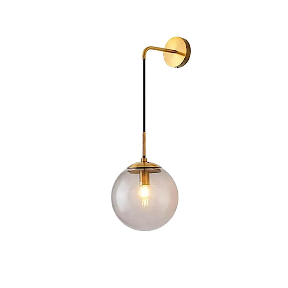 Настенный светильник Lonky с тумблером Gray/Gold (WL-0002352 M/GOLD з/т)