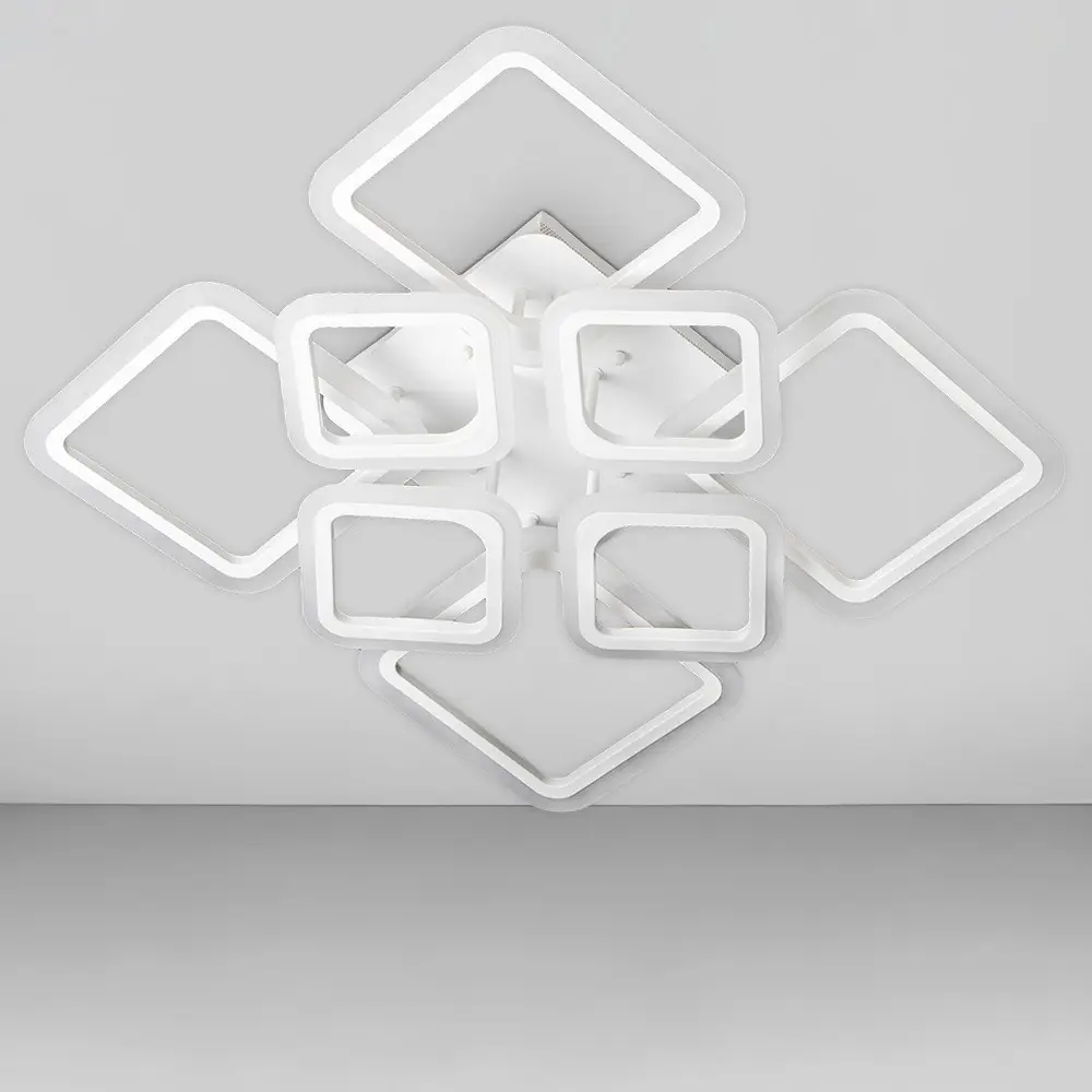 Люстра светодиодная Svet SL-5331/4+4 WT DIMMER 192W 3000-6000К с пультом Белый (1853672578)