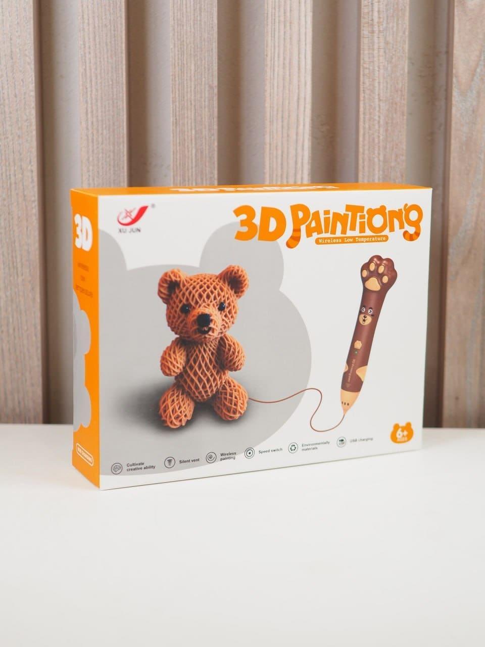 3D ручка HOME XJ01-4 с подставкой и филоментом-PCL
