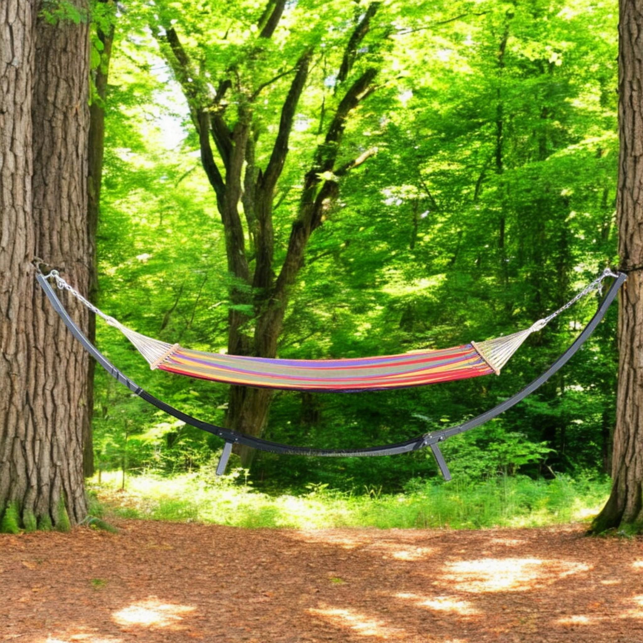 Гамак двомісний мексиканський льон з дерев'яними планками 200х150 см Різнокольоровий (R_W200/150) - фото 3 Гамак двомісний мексиканський льон з дерев'яними планками 200х150 см Різнокольоровий (R_W200/150) - фото 3