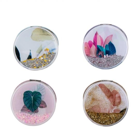 Набор косметических зеркал Elisey Leaves 8 см 4 шт. (9038-005)