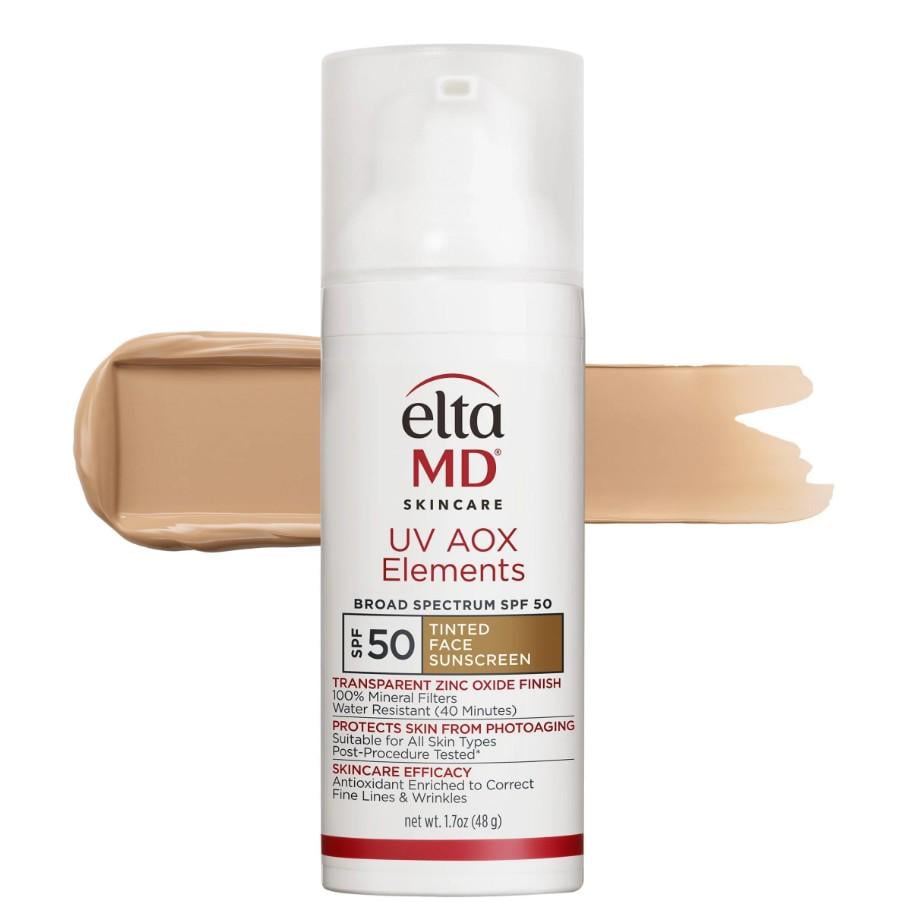 Крем для лица солнцезащитный тонированный EltaMD UV AOX Elements Broad Spectrum SPF50 минеральный 48 г (827854010111)