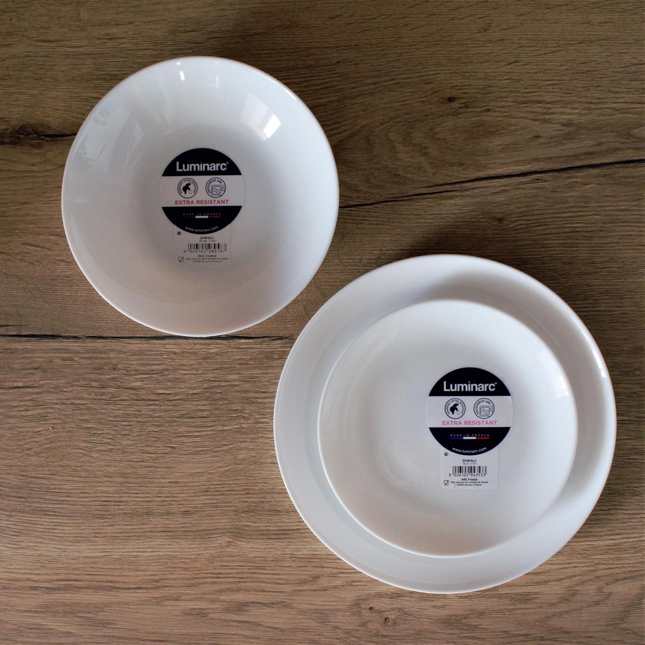 Набор тарелок Luminarc Diwali 19 пр. Белый - фото 4