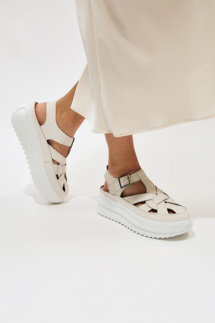 Сандалии женские ALLSY на платформе р. 36 Белый (195309) - фото 5 Сандалии женские ALLSY на платформе р. 36 Белый (195309) - фото 5