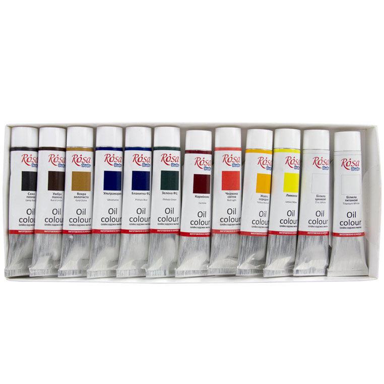 Фарба олійна Rosa Studio набір 12 кольорів (131007) - фото 2 Фарба олійна Rosa Studio набір 12 кольорів (131007) - фото 2