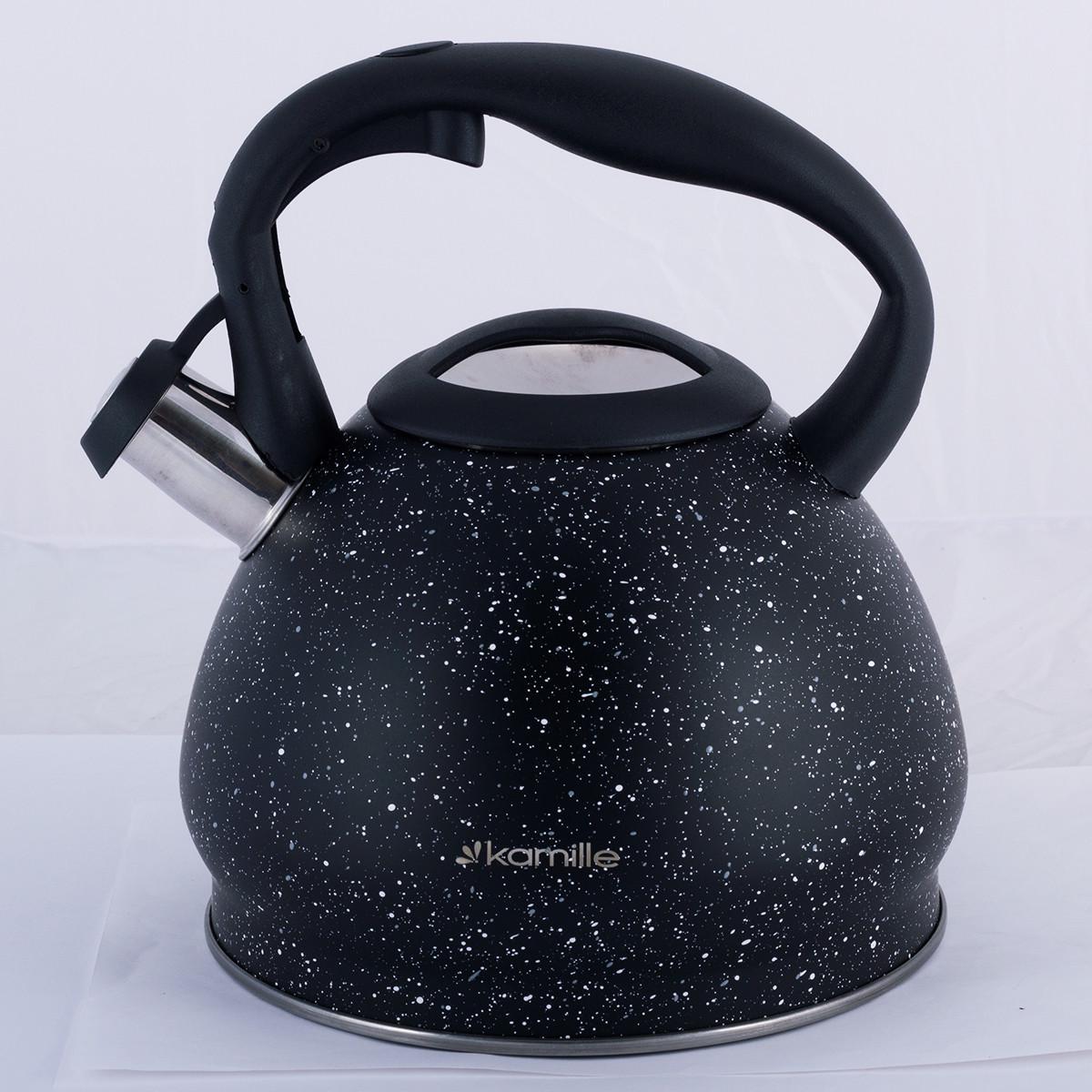 Чайник из нержавеющей стали со свистком и бакелитовой ручкой 2,7 л