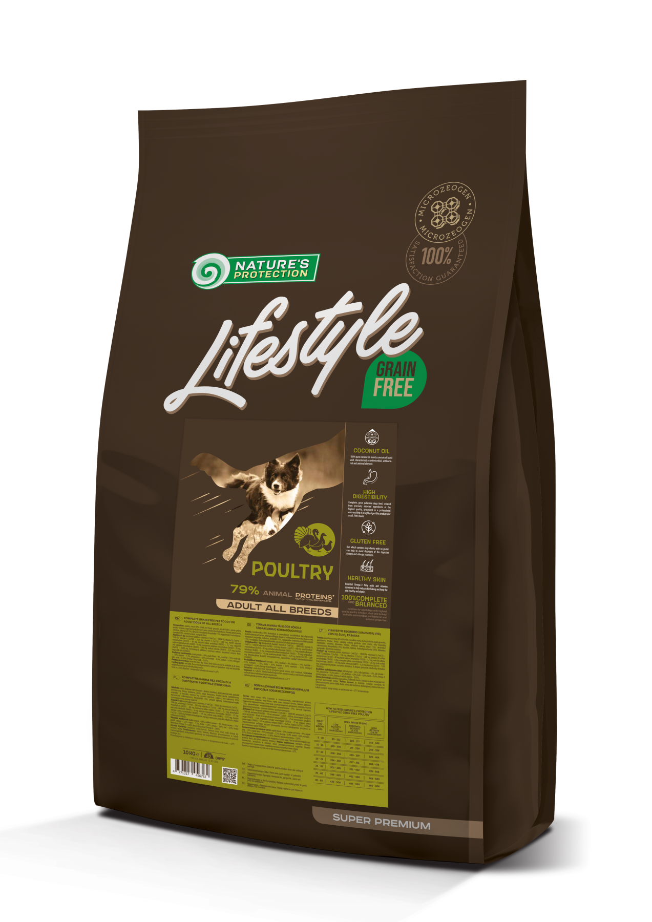 Корм сухий для собак беззерновий Nature's Protection Lifestyle Grain Free Poultry All Breeds усіх порід з м'ясом птиці 10 кг (33159680)