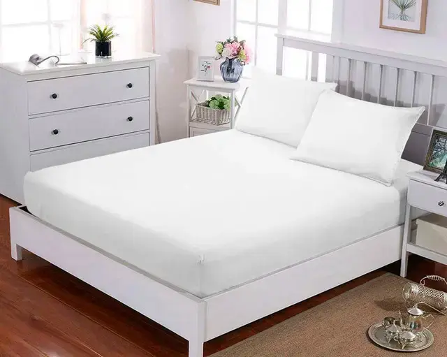 Простынь махровая Anisa на резинке с наволочками 220х240+30 см (31887299)