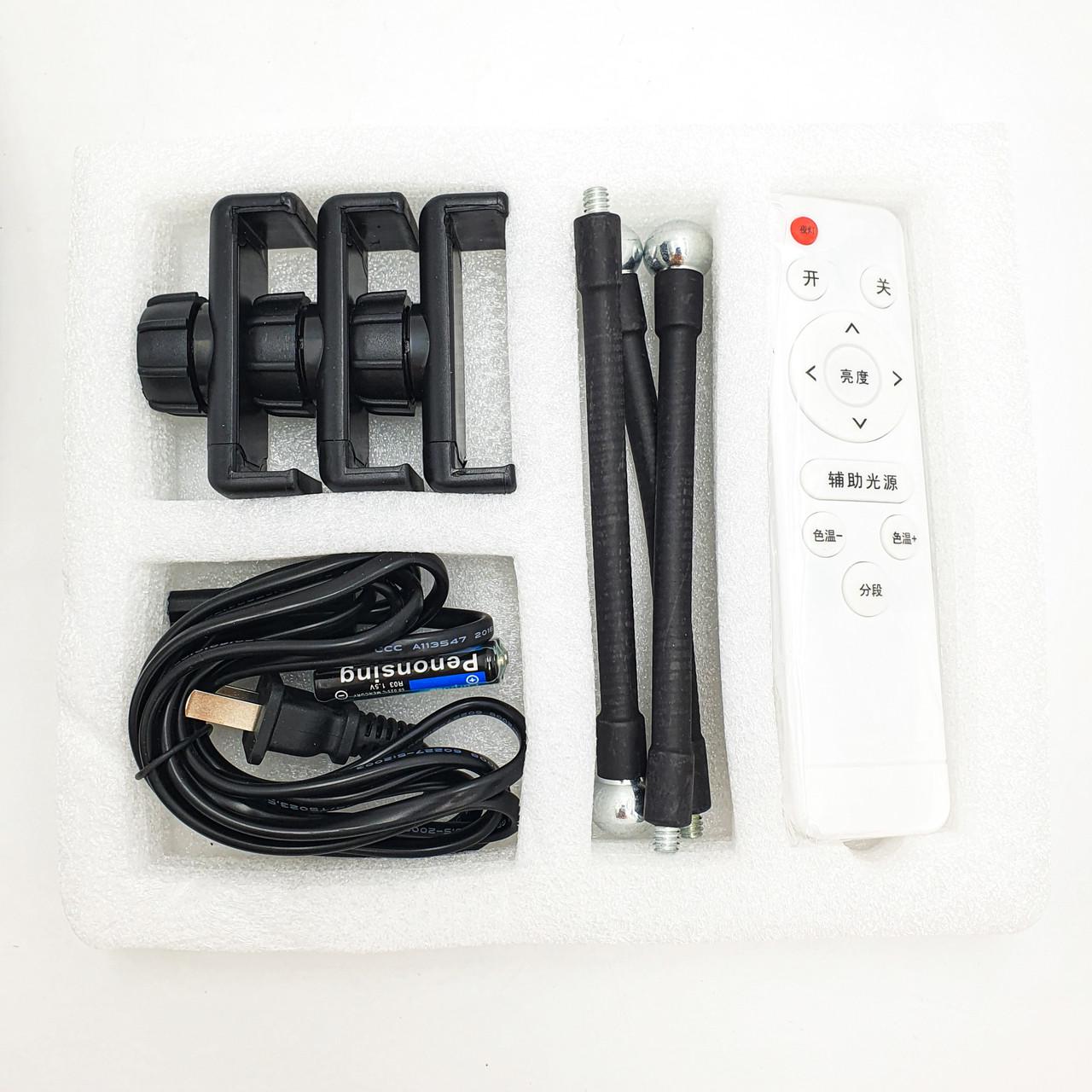 Кільцева лампа RIAS LS-360 LED на 3 тримачі з пультом ДУ 36 см (2_009791) - фото 8 Кільцева лампа RIAS LS-360 LED на 3 тримачі з пультом ДУ 36 см (2_009791) - фото 8