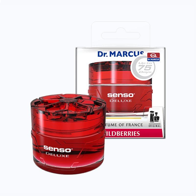 Ароматизатор Dr. Marcus Senso Deluxe Wildberries банка с гелем под сиденье (029686)