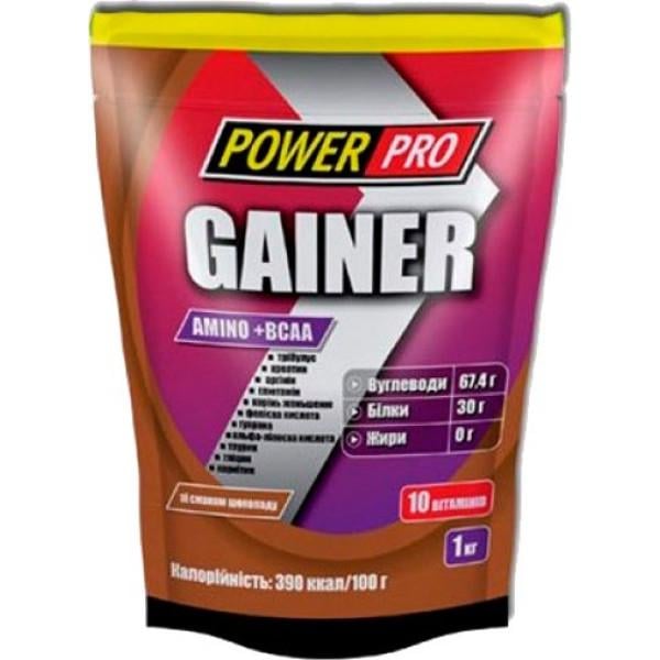 Гейнер Power Pro Gainer 1 кг Шоколад