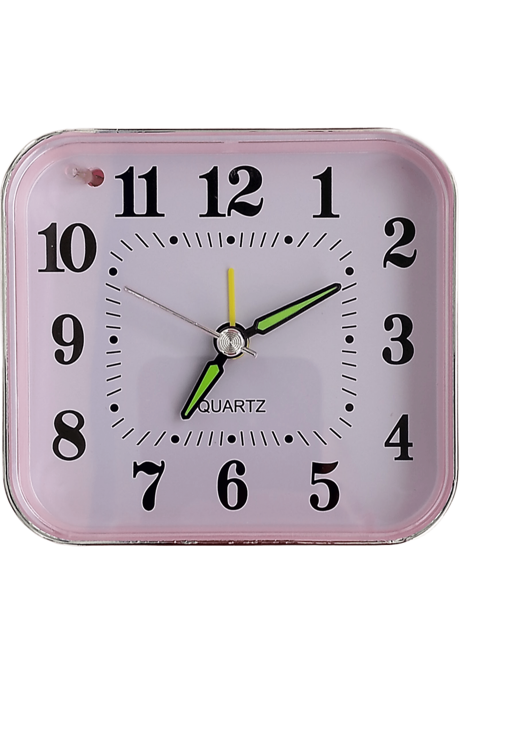 Будильник кварцовий 927 9х9х4 см Pink (4045) Будильник кварцовий 927 9х9х4 см Pink (4045)