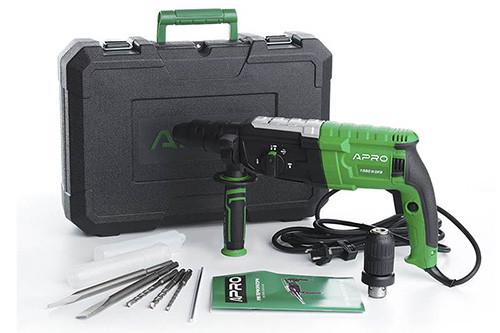Перфоратор прямой Apro 3,5 Дж 1050 В SDS+ 1050H DFR с кейсом (2969024582)
