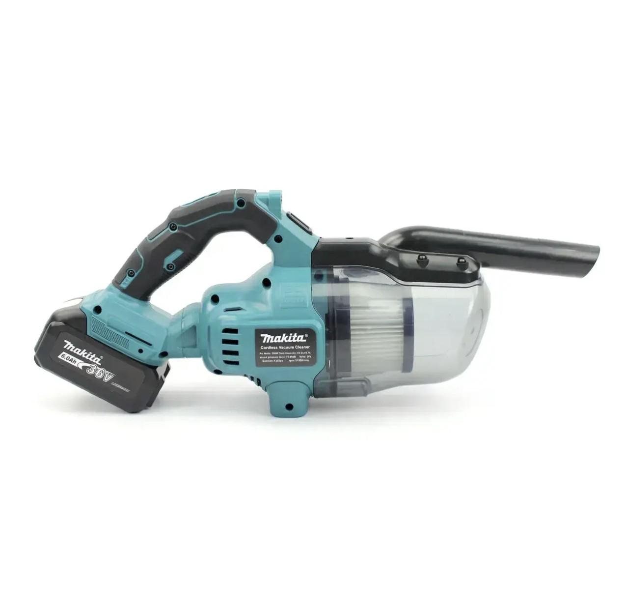 Пылесос аккумуляторный автомобильный Makita DCL184ZW-2Li 48 V 6 Ah безщеточный без АКБ - фото 6