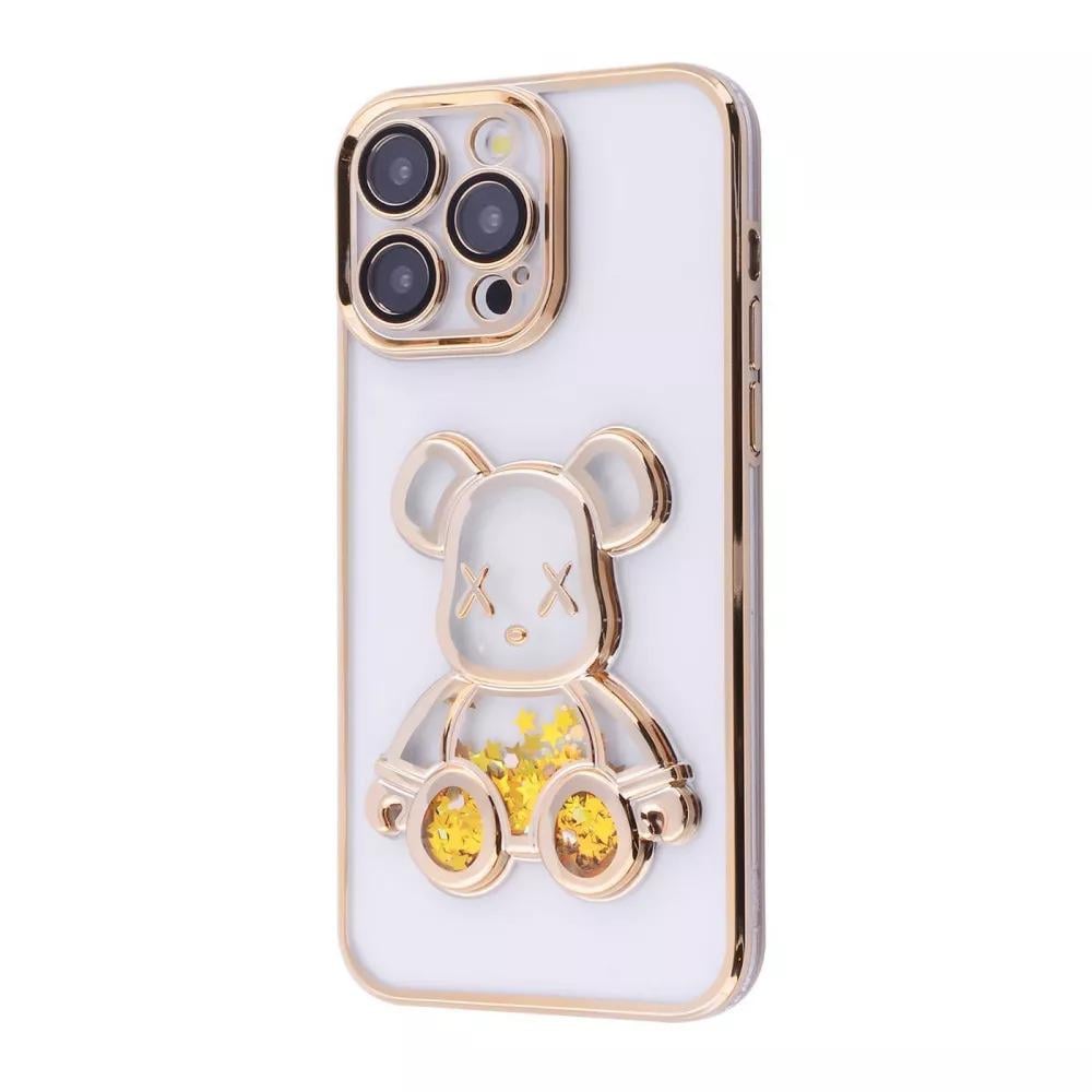 охол PRC Shining Bear для iPhone 15 Pro Max (Золотий)