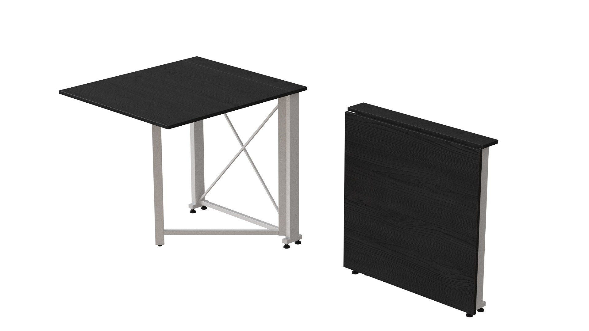 Стол-книжка трансформер Ferrum-decor Orion 1 16 мм 750x810x730 мм Белый/Сосна Кембра (ORI110) - фото 3