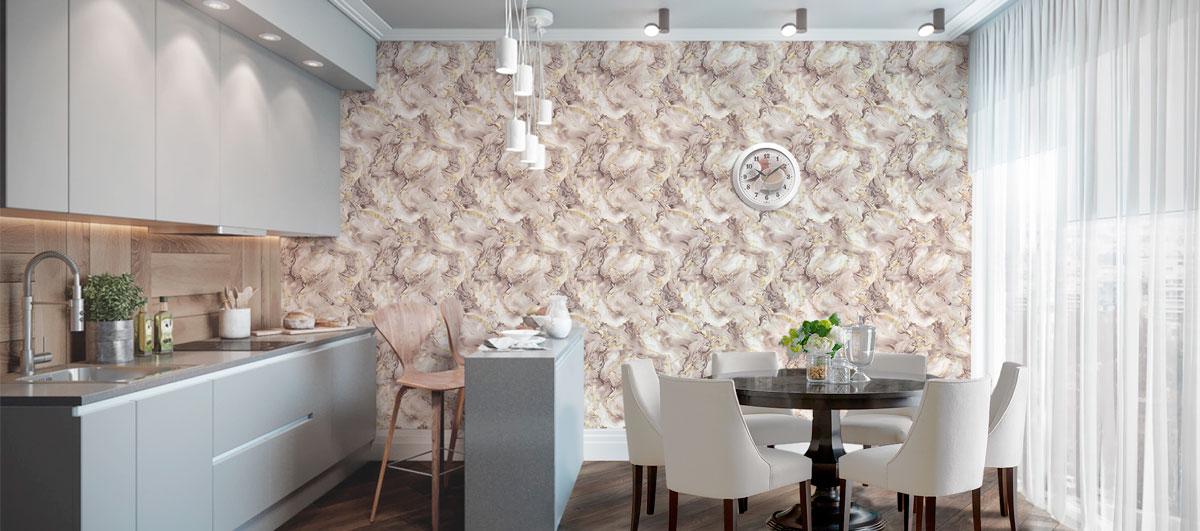 Шпалери паперові вологостійкі Континент Віола Кремовий (2246) - фото 2 Шпалери паперові вологостійкі Континент Віола Кремовий (2246) - фото 2