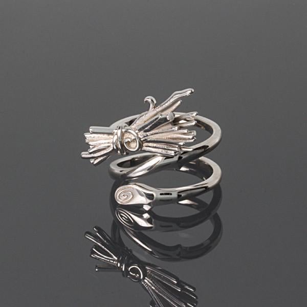 Кільце мітла з білого золота (2246446218)