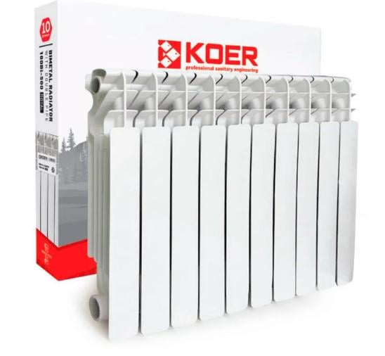Радіатор біметалічний KOER 100 Bimetal-500 ROYAL (KR4957) Радіатор біметалічний KOER 100 Bimetal-500 ROYAL (KR4957)
